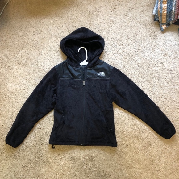 North Face Black Fuzzy Jacket - Picture 1 of 4